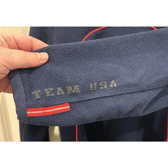 Vintage Navy Nike Team USA Olympics Youth Size 7 Fleece Sweatshirt - Picture 4 of 6